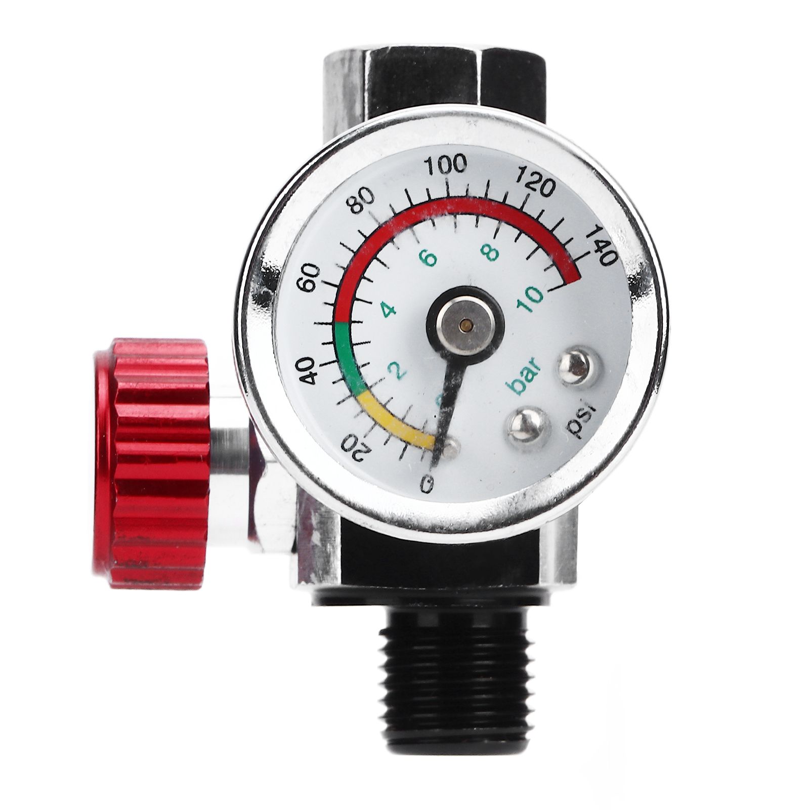 G1/4 140psi Air Pressure Regulator Spray Paint Air Pressure Regulator Airbrush Adjusting Valve — image 2