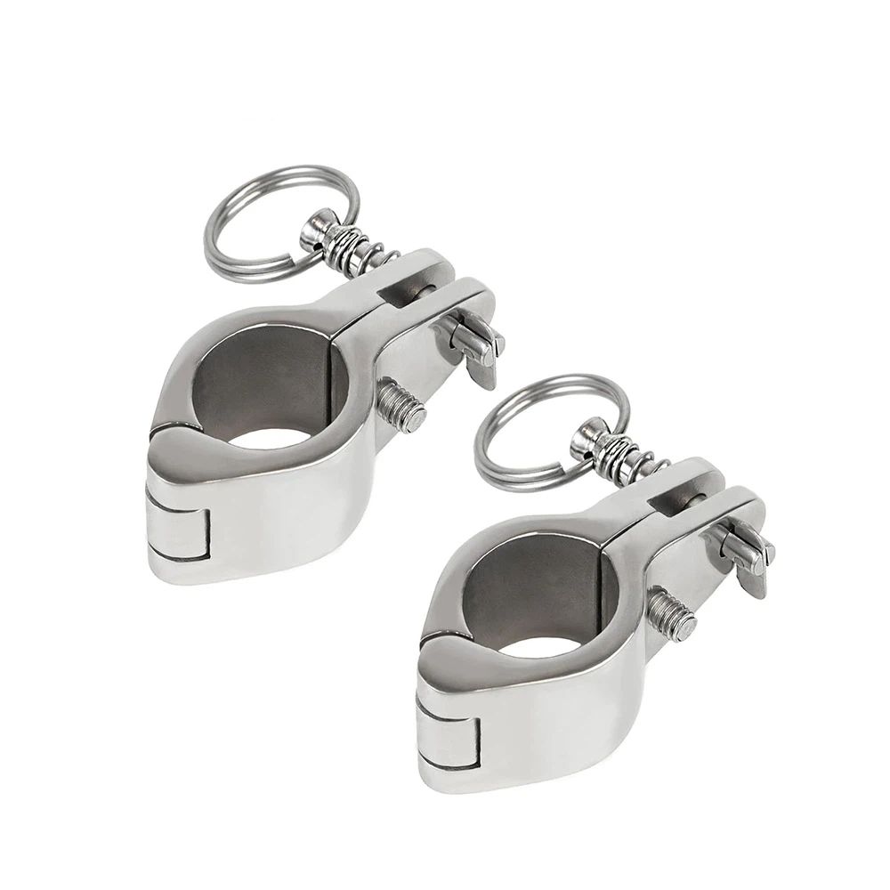 2-Pack Top Jaw Slides with Quick Release Pin for 1 inch Round Tubing, Top Hardware, 316 Stainless Steel