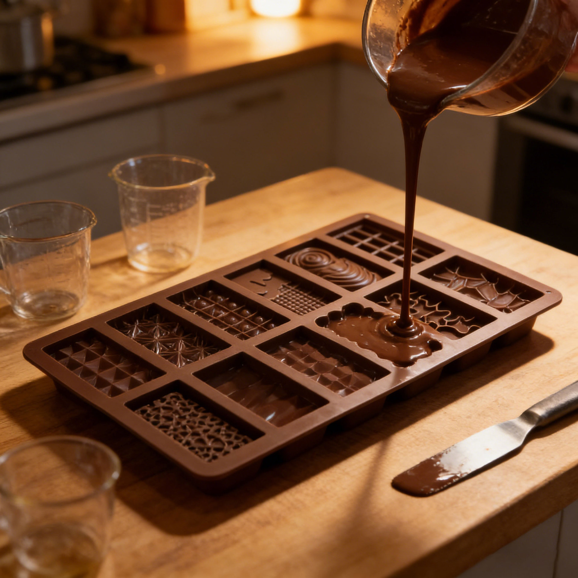 2-Piece Dubai Rectangle Chocolate Silicone Mold Set – Food-Grade, Easy Release, Heat-Resistant Baking Molds for Chocolate, Candy, and Cake(Chocolate balls) — image 2