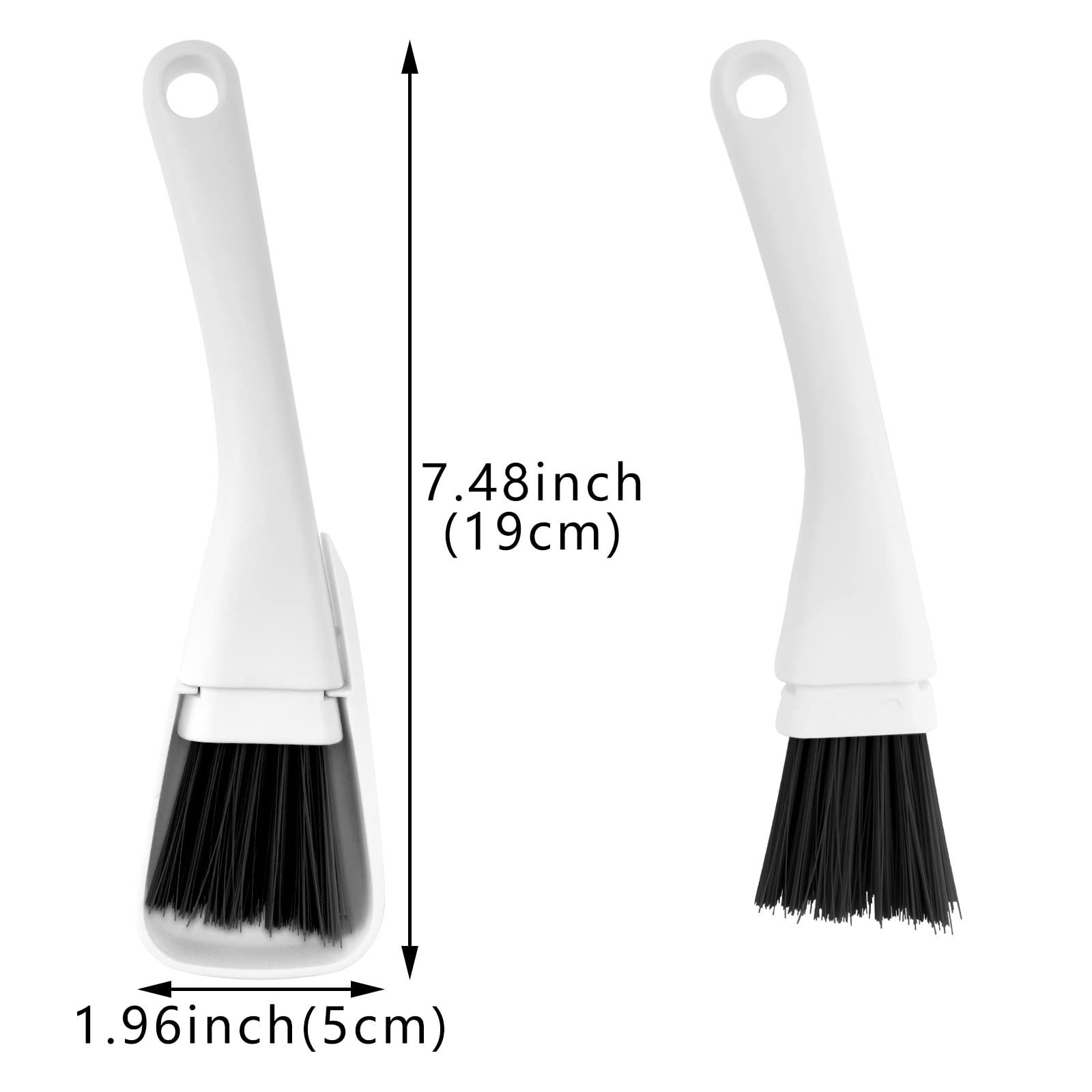 2 Pack Mini Brush and Dustpan Set Conveniently Dust Clean Portable Multi-Functional Cleaning Tools for Key Board Table(Black&Gray) โ image 2