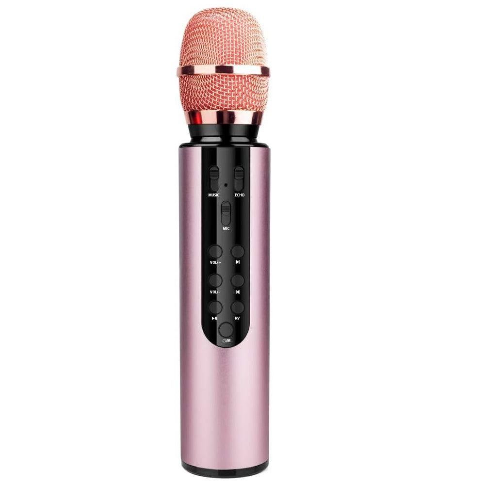 Multifunctional Wireless Bluetooth Karaoke Microphone Pink — image 2