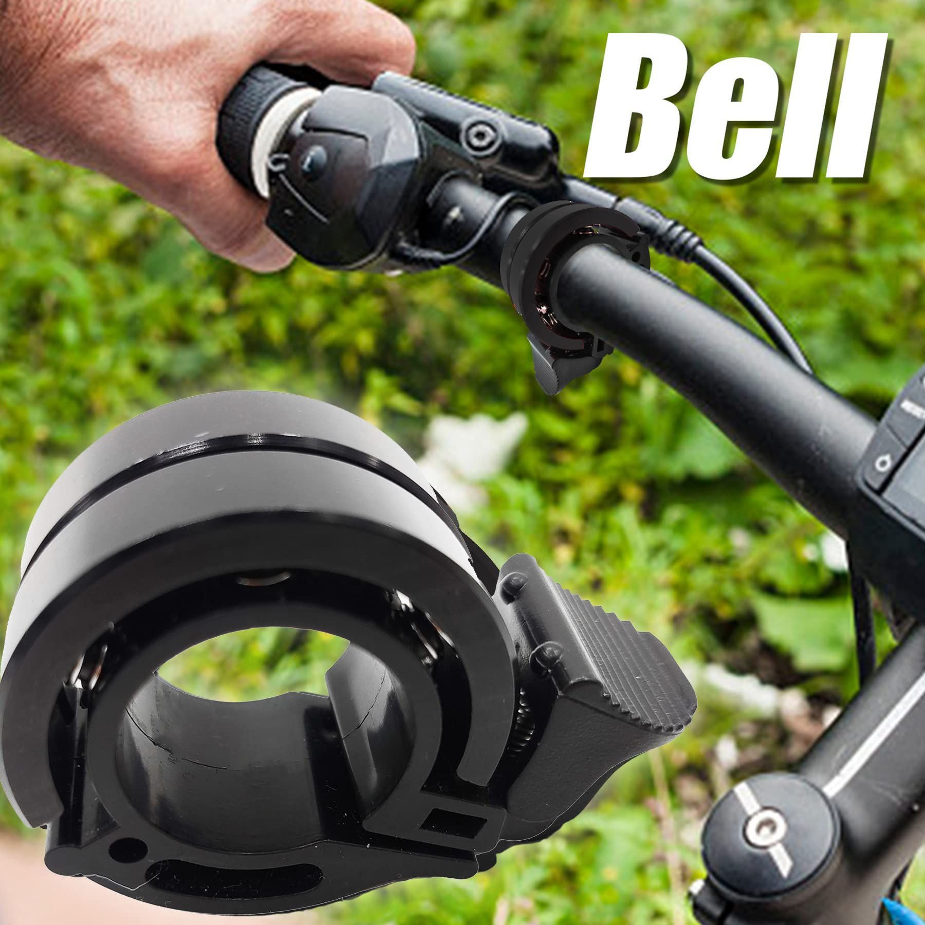 Bicycle Bell, Double Bell Aluminum Safety Bicycle Handlebar Bell with Loud Crisp and Clear Sound,Bicycle Bells for Adults — image 5