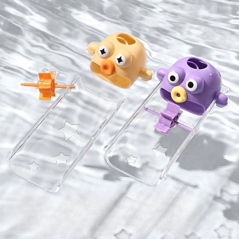Cartoon Faucet Extender for Kids with Anti-Splash Water Guide—Purple — image 6
