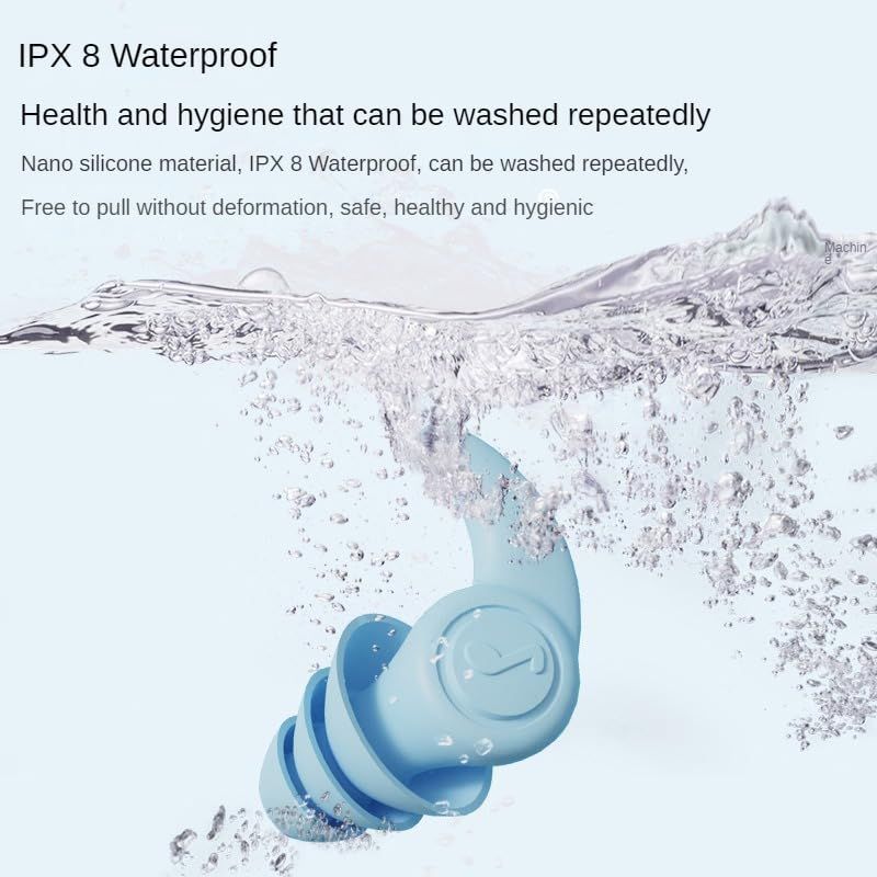 Ear Plugs for Noise Reduction, Ear Plugs for Sleeping Noise Cancelling, Washable Silicone Hearing Protection for Work, Travel — image 4