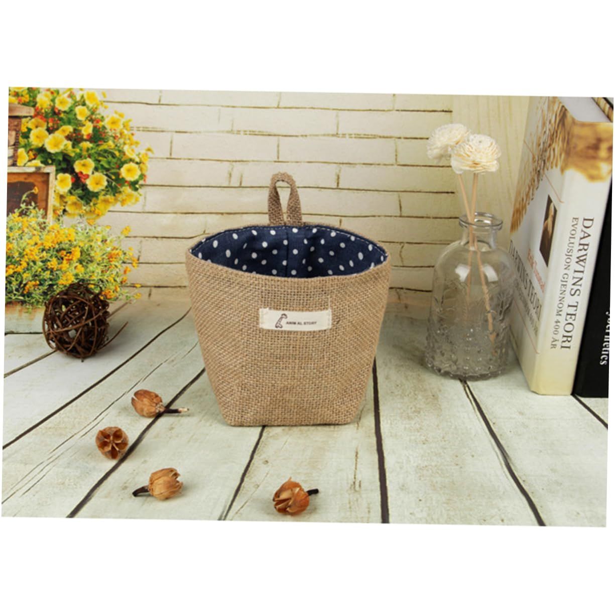 Wall Pocket Hanging Storage Basket Small Hanging Basket Closet Hanging Bins Wall Hanging Baskets for Organizing Hanging — image 3
