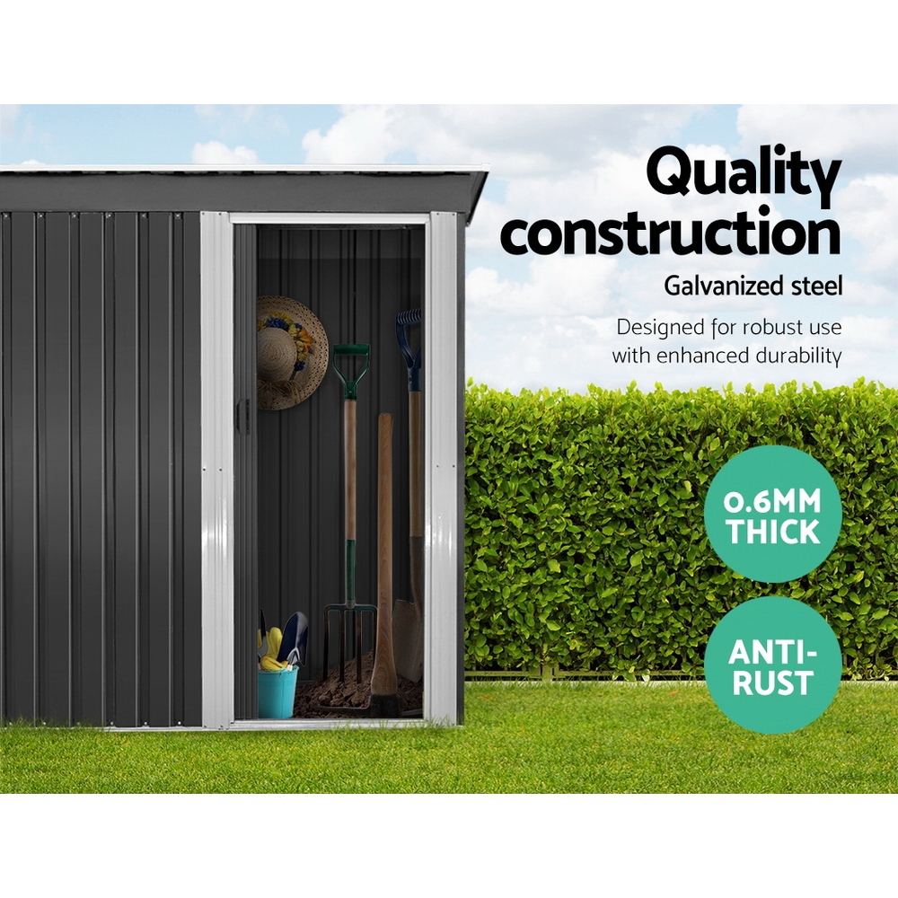 Giantz Garden Shed 1.62x0.86M Sheds Outdoor Storage Tool Workshop House Shelter Sliding Door — image 4