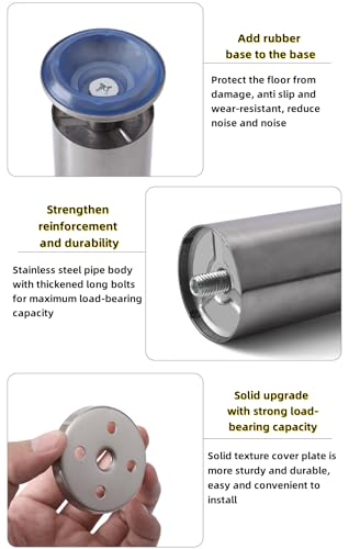 4 Pieces Stainless Steel Furniture Legs for Cabinets, TV Units, Desks and Wardrobes, Durable Replacement Feet for Home Furniture โ image 4