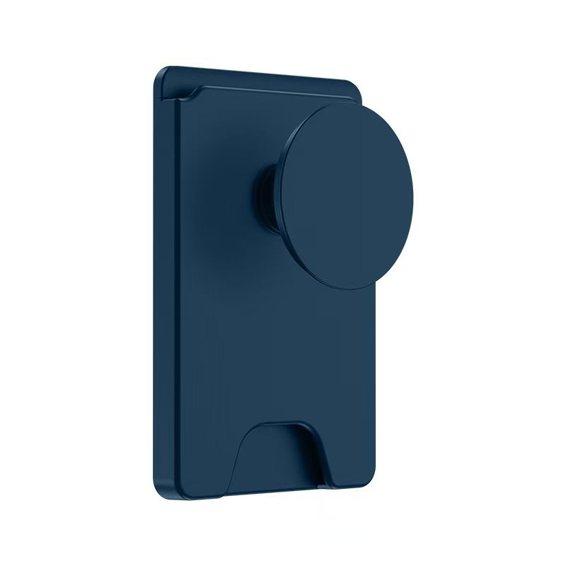 2-Pack 2-in-1 navy blue Magnetic Card Wallet Integrated Pop Airbag Stand(9.5x6x0.8 CM) - Including Magnetic Ring, for MagSafe Compatible iPhone 14/13/12 Series & Standard Phone Cases