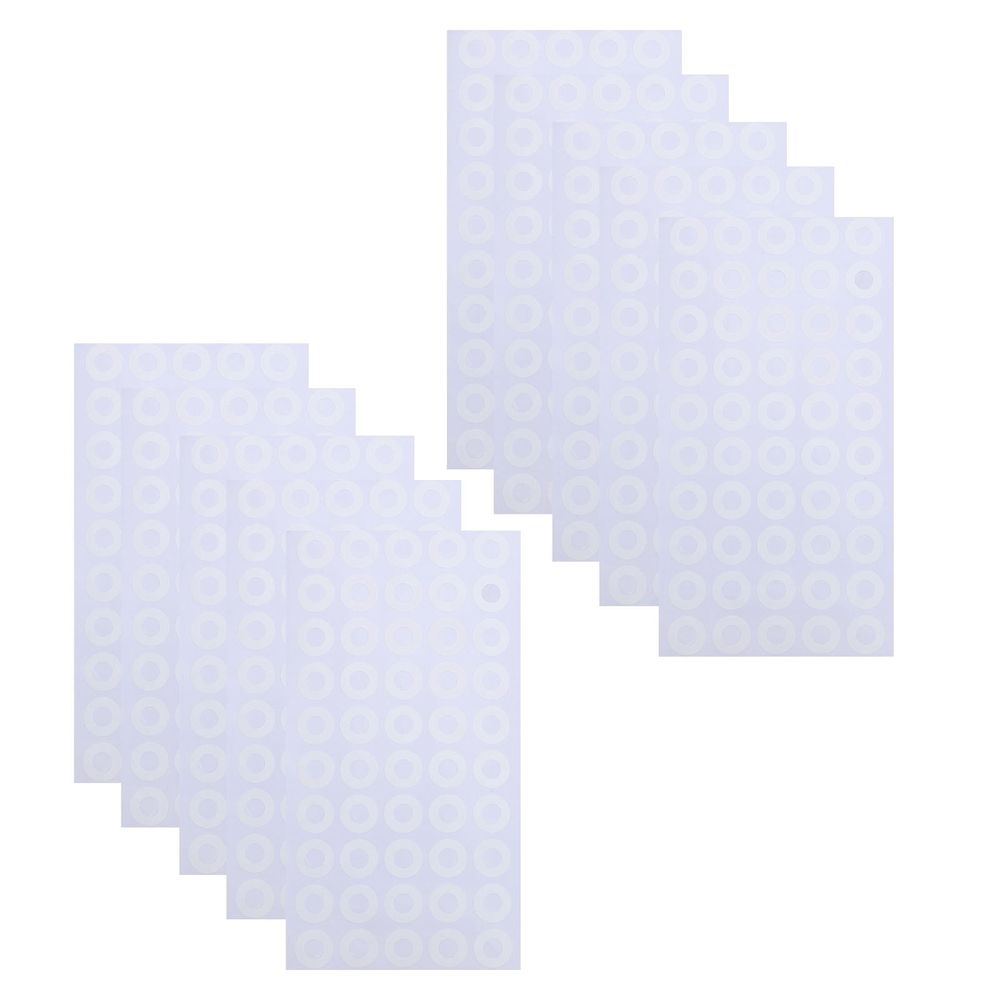 1000Pcs PVC White Hole Reinforcement Labels for Paper Binder Protection and Craft Applications