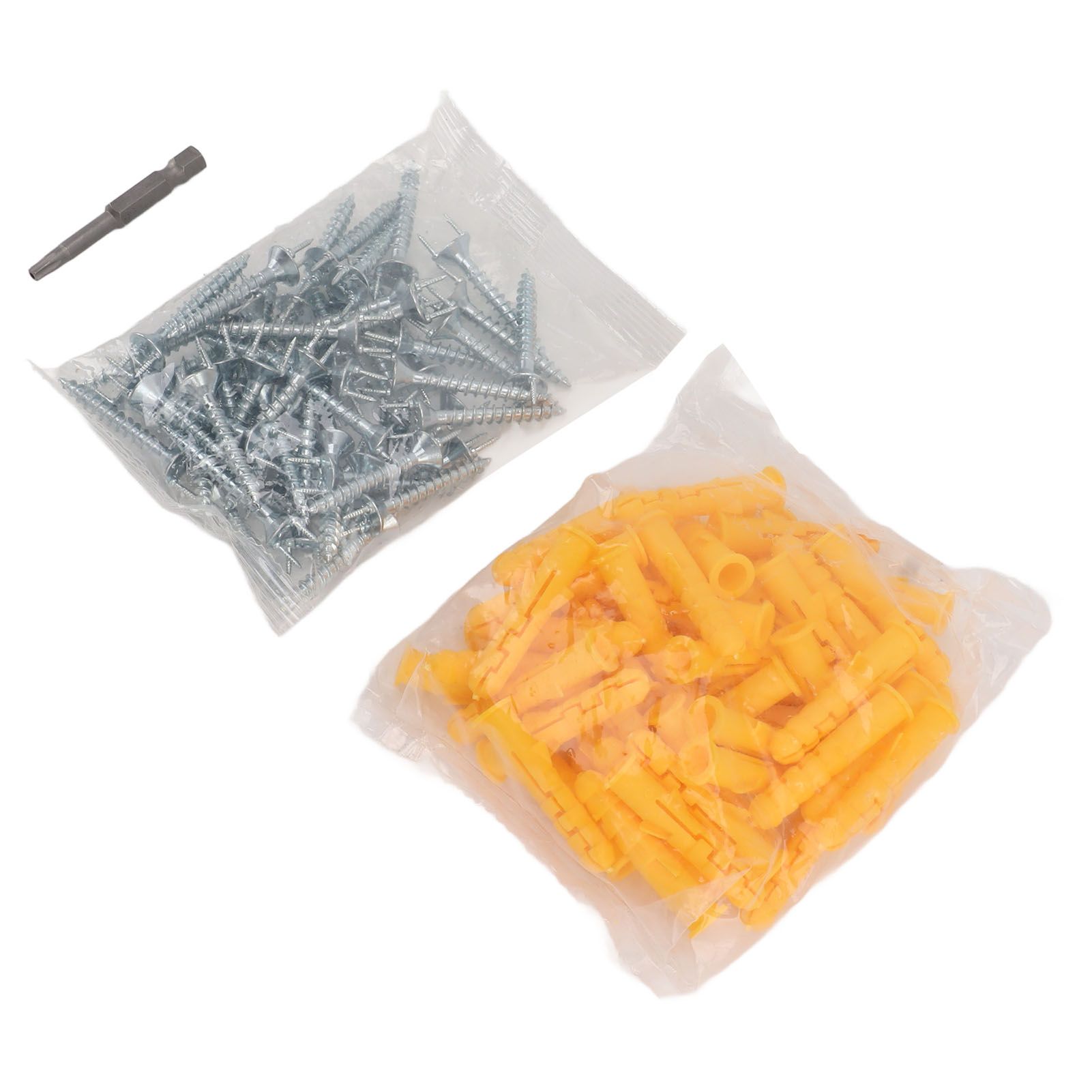 Screw Nails Double Head Skirting Screws Stainless Steel with Wall Anchor Screwdriver Bit Seamless Hardware Tool Accessory for Home