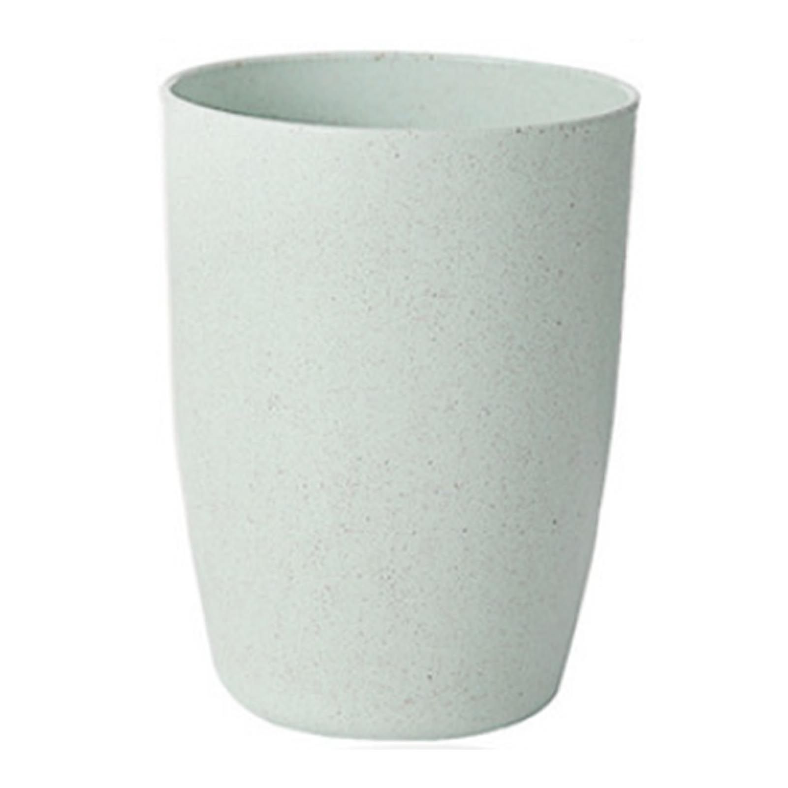 Bathroom Tumbler Green Wheat Straw Toothbrush Cup Eco Friendly Reusable Mouthwash Cup for Home Travel