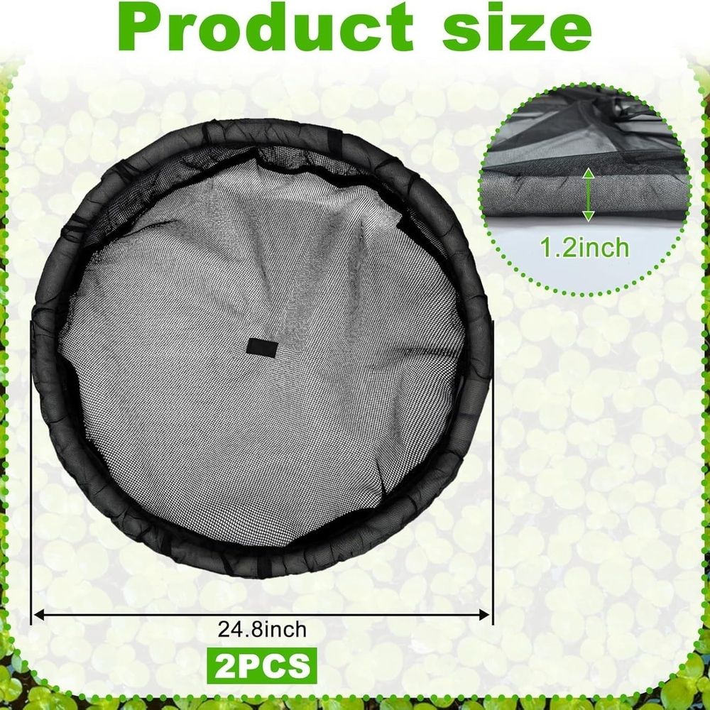 black Floating Plant Barrier For Pond Aquatic Plants Protection Fish Friendly Water Garden Accessory