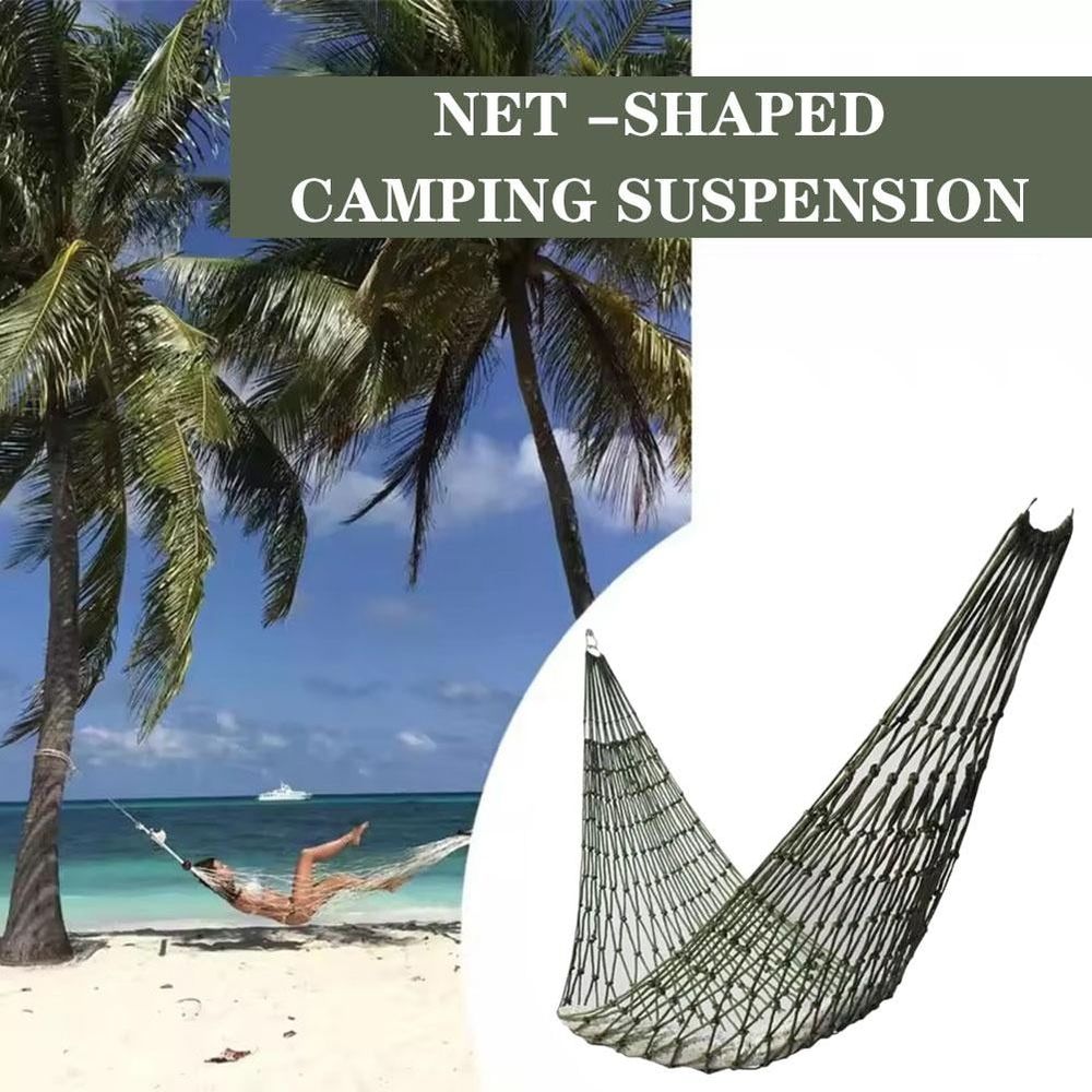 Outdoor Sport Hammock Portable Outdoor Camping Hammock Mesh Net Garden Swing Hanging Bed Garden Picnic Rocking Hammock for Garden Beach Yard Travel Q0H3