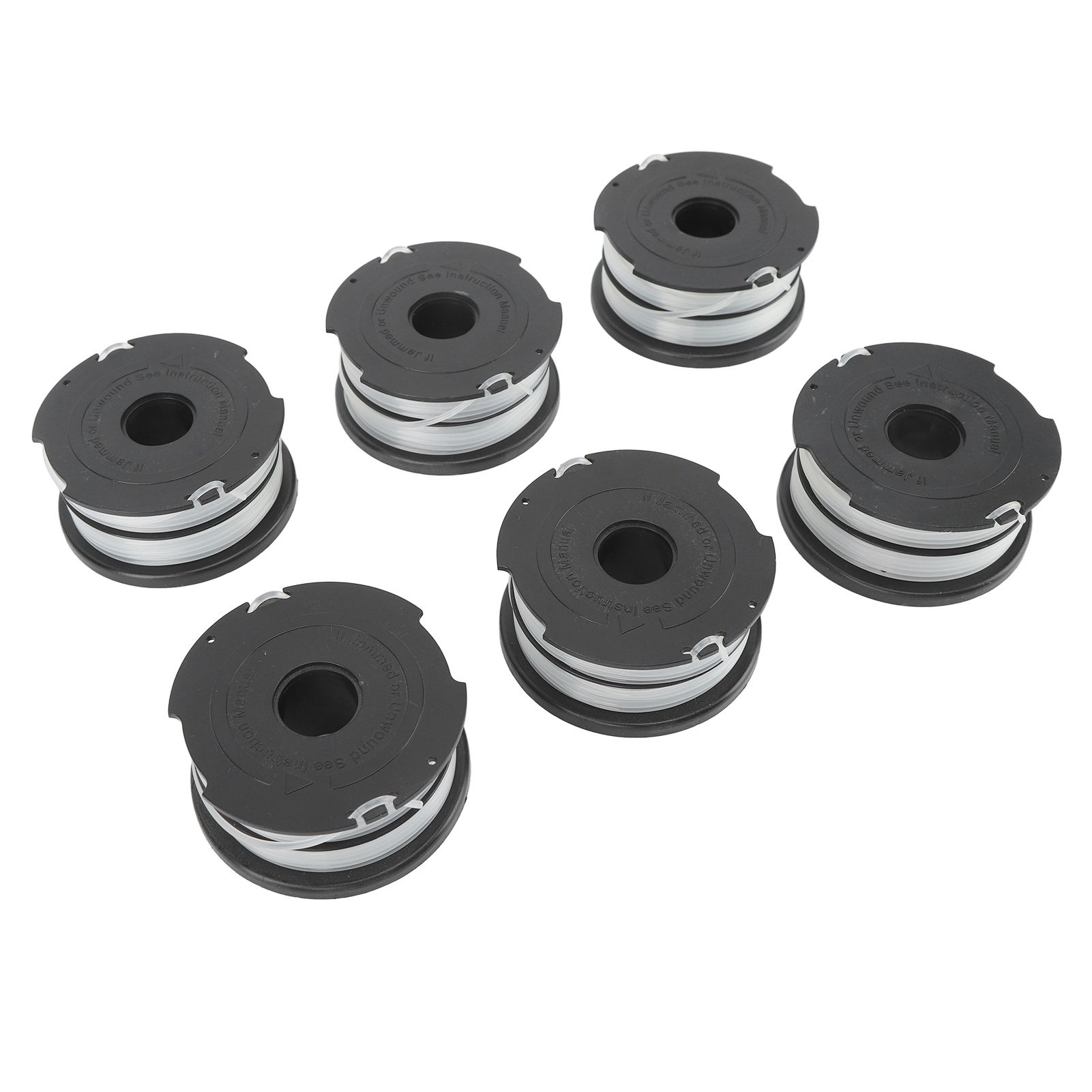6pcs Weeder Replacement Spool 38.6ft 0.06in String Trimmer Replacement Spool for DF065