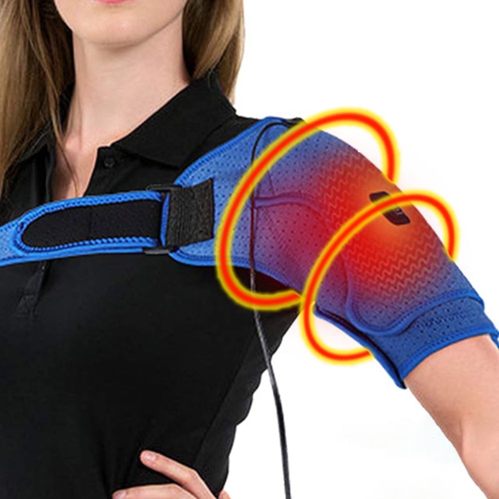 Heated Shoulder Support Brace, Shoulder Heating Pad For Rotator Cuff, Arm Wrap Brace Electric, Frozen Joint, Dislocation Sprains, Bursitis And Tendonitis Muscles Pain Relief