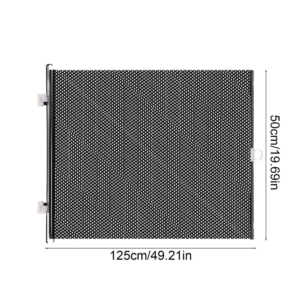 Extra Wide Baby Gate & Pet Gate - 49" Retractable Safety Barrier for Dogs/Cats, Jump-Proof Pressure Mount, Easy Install Transparent Door, Indoor/Outdoor Use