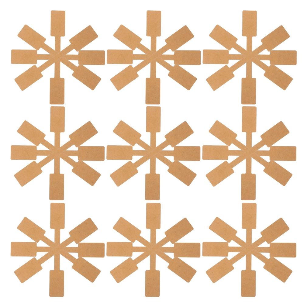 100Sheets Kraft Paper Sticker Labels for Jewelry Price Marking and Item Identification