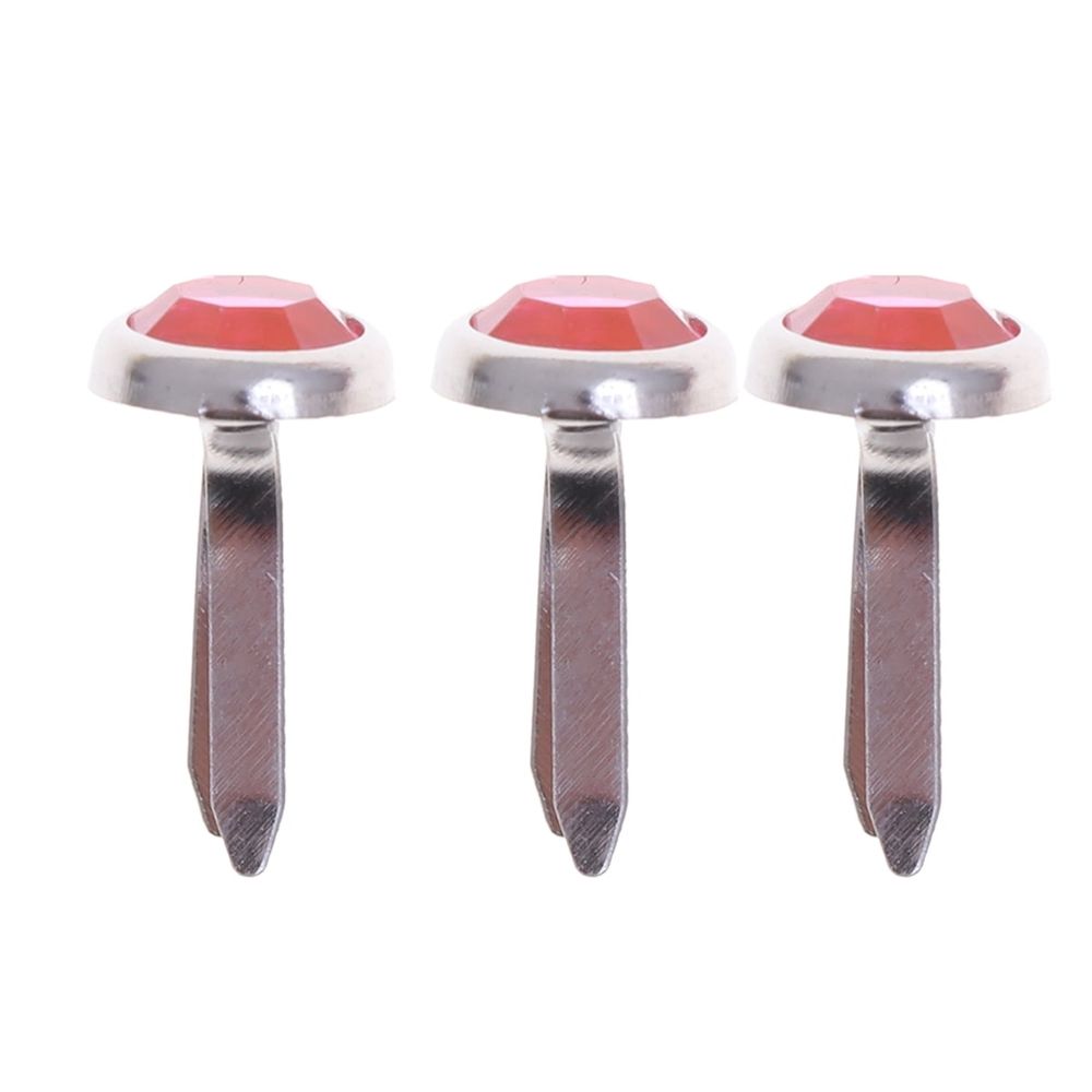 Metal Brads Assorted Colors Easy to Install for Paper Crafts 50Pcs