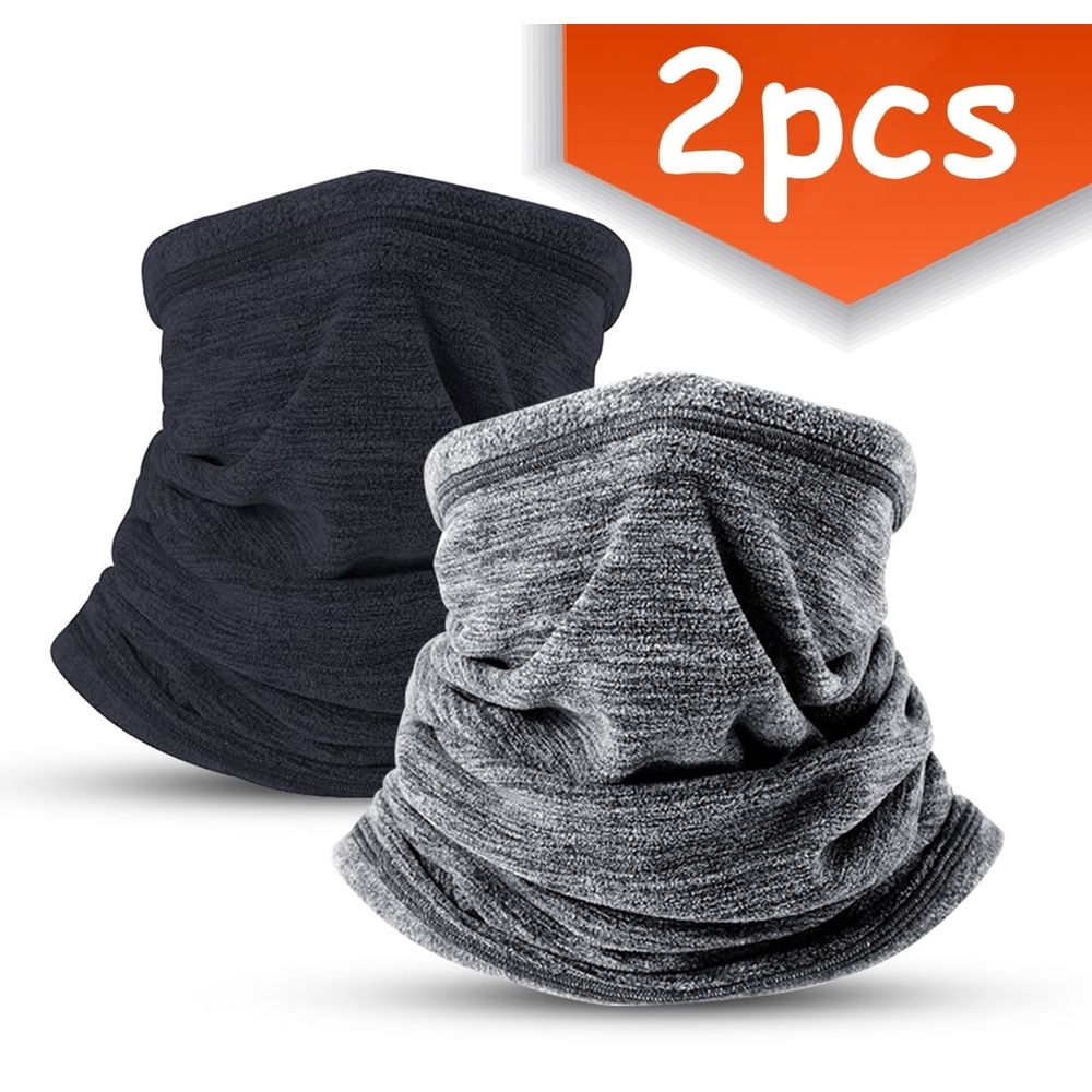 Neck Warmer Fleece Neck Gaiter Warmer Soft fleece Face scarf Mask Windproof for Cold Weather Winter Outdoor Sports motorcycle Snowboard Balaclava Fishing Grey Royal Blue