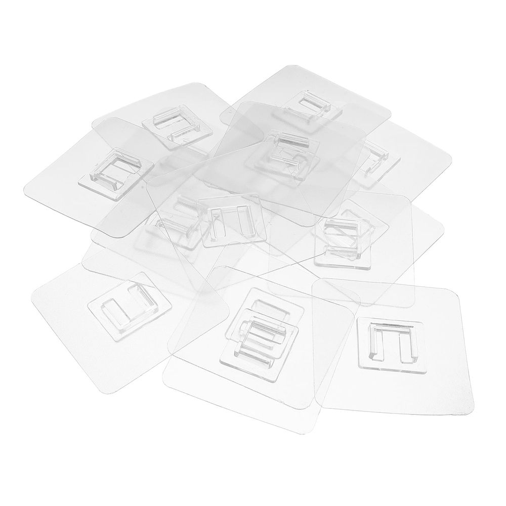 30pcs Clear Acrylic Furniture Anchors for Home Stability, No-Drill Installation, Versatile Anti-Tip Safety Straps