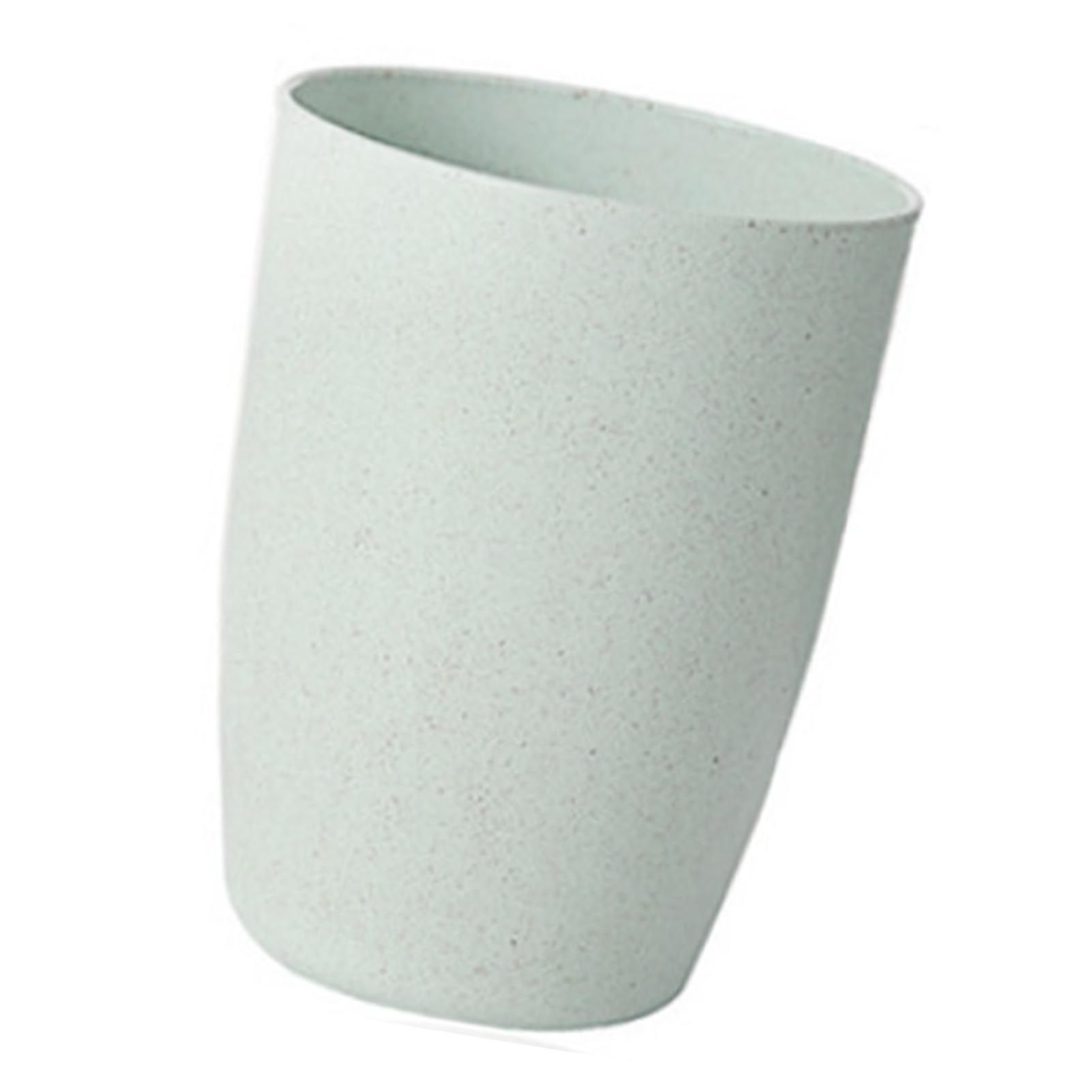 Bathroom Tumbler Green Wheat Straw Toothbrush Cup Eco Friendly Reusable Mouthwash Cup for Home Travel