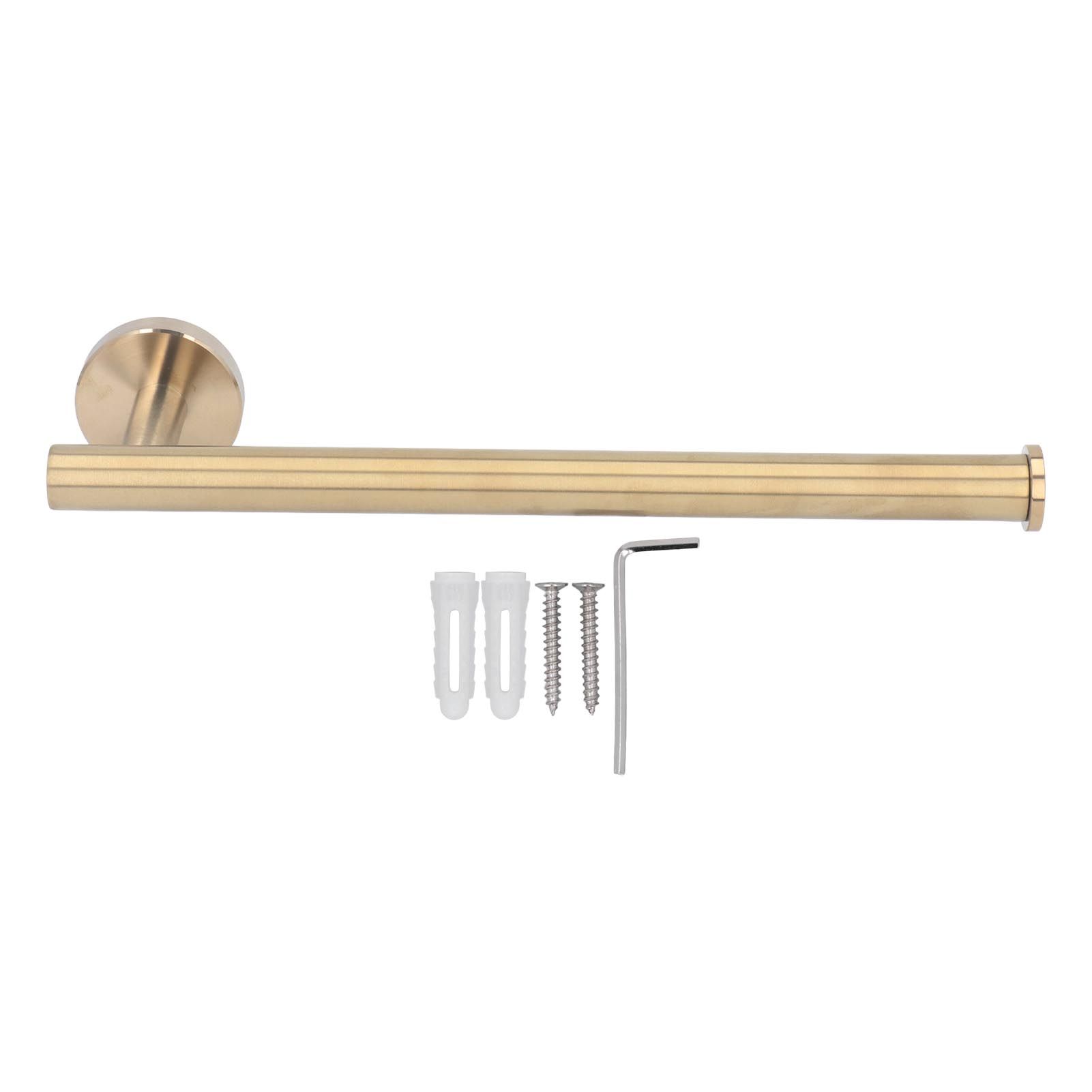 Towel Bar Wall Mounted Rust Proof Modern Stylish Stainless Steel Towel Rod for Bathroom Type 2