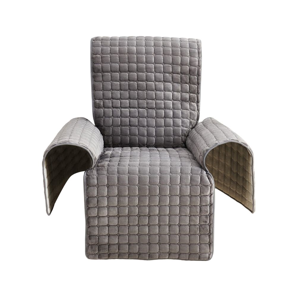 Velvet Recliner Chair Covers Plush Recliner Slipcovers Armrest Covers, Soft Non Slip Recliner Cover, Fuzzy Armchair Slipcovers, Furniture Protector Couch Cover for Living Room Dogs Pets