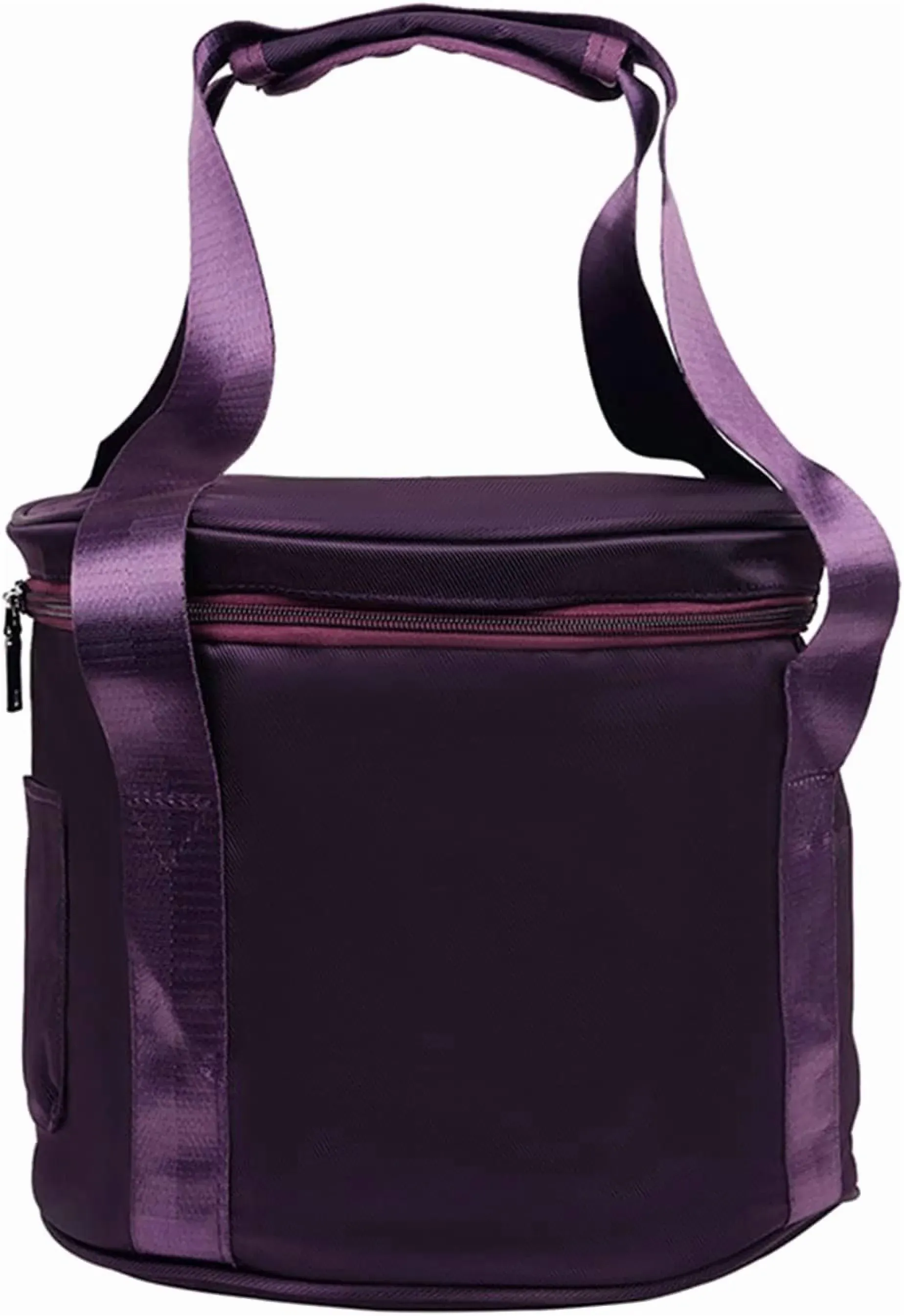 10 Inch Purple Padded Carry Bag, Polyester Case with Handle Front Pocket for Yoga Travel