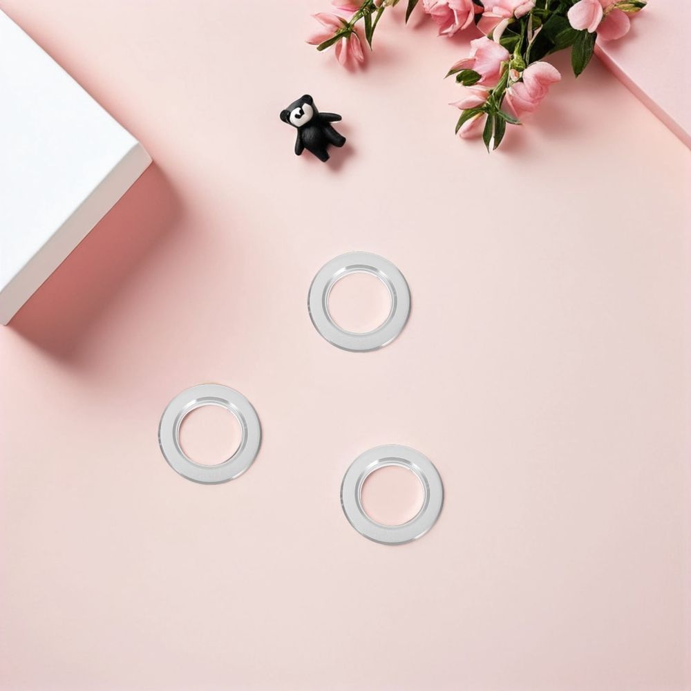 Stainless Steel Parrot Nest Protector Ring Plated Silver for Watch 10Pcs