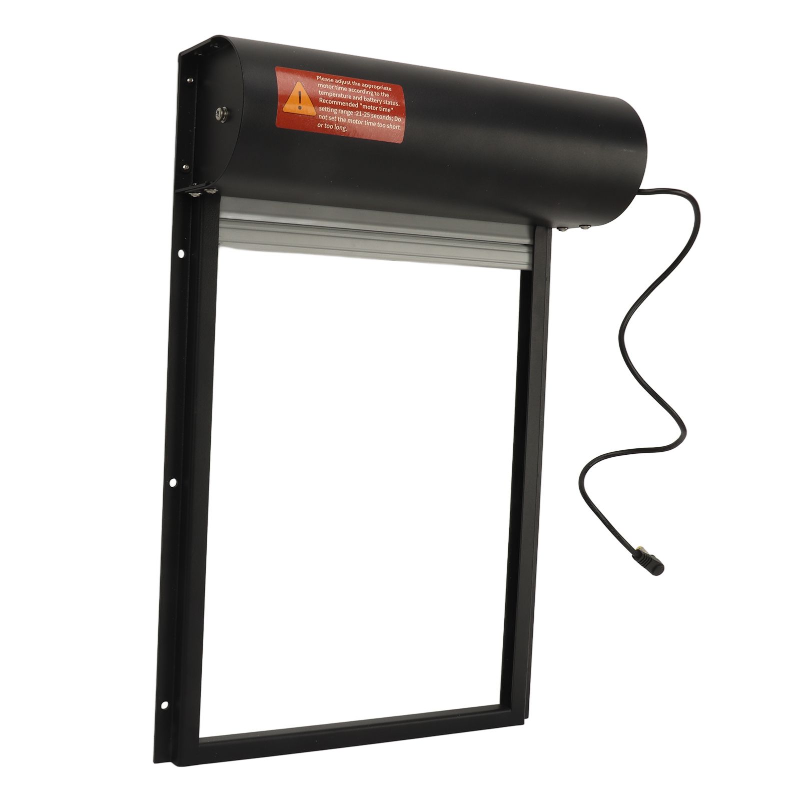 Automatic Chicken Coop Door Opener Battery Powered Timer LED Display Chicken Coop Door for Farm Black