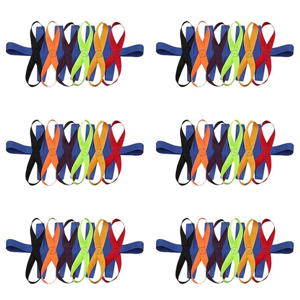 6X Children's Walking Ropes for Preschool Daycare School Kids Outdoor Colorful Handles for Up to 12 Children 2 Teachers,6 x safety rope,multicolor