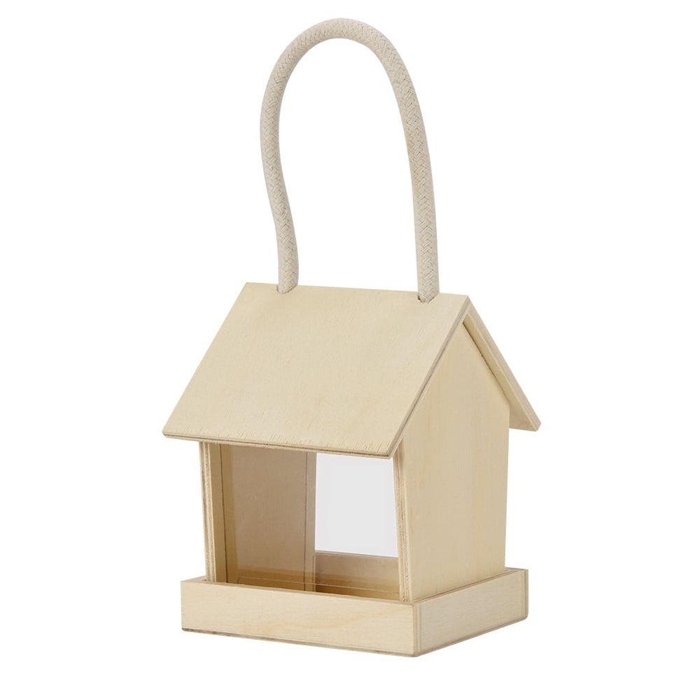 Bird Feeders for Outdoors Hanging, Wooden Bird Feeder Bird House Feeder, Window Bird Feeders for Viewing, Wild Bird Feeders for Garden Yard Decoration (A)