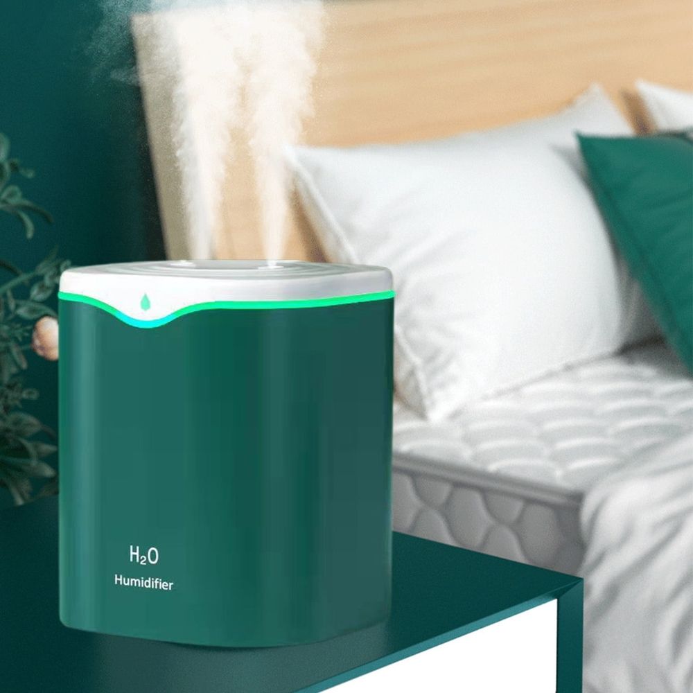 2L Cool Mist Humidifier for Bedroom & Large Room, Quiet Ultrasonic Aroma Diffuser with Adjustable Mist, 360° Nozzle, Timer, Auto Shut-Off, Essential Oil Compatible, for Yoga & Sleep, White