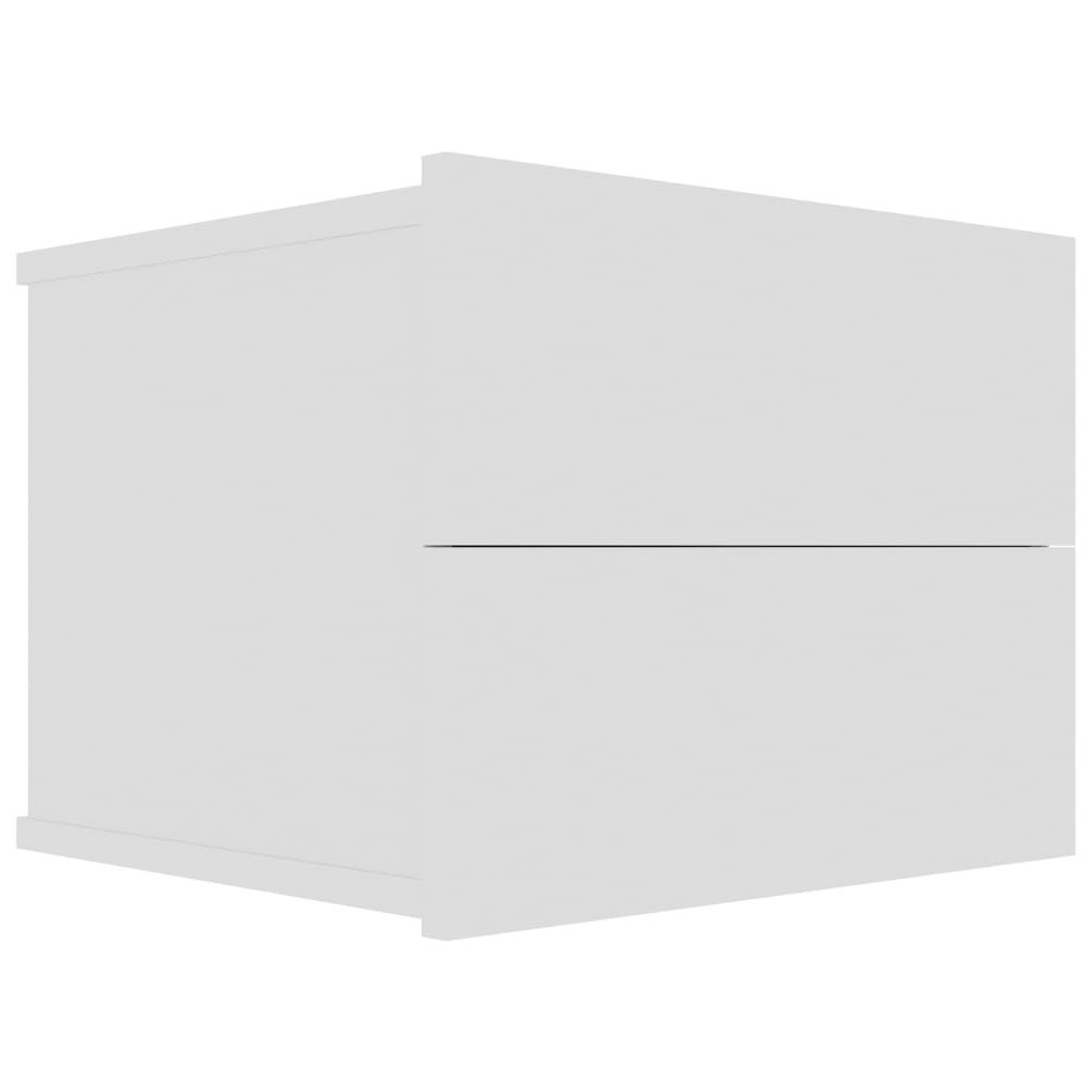 NNEVL Bedside Cabinets 2 pcs White 40x30x30 cm Chipboard