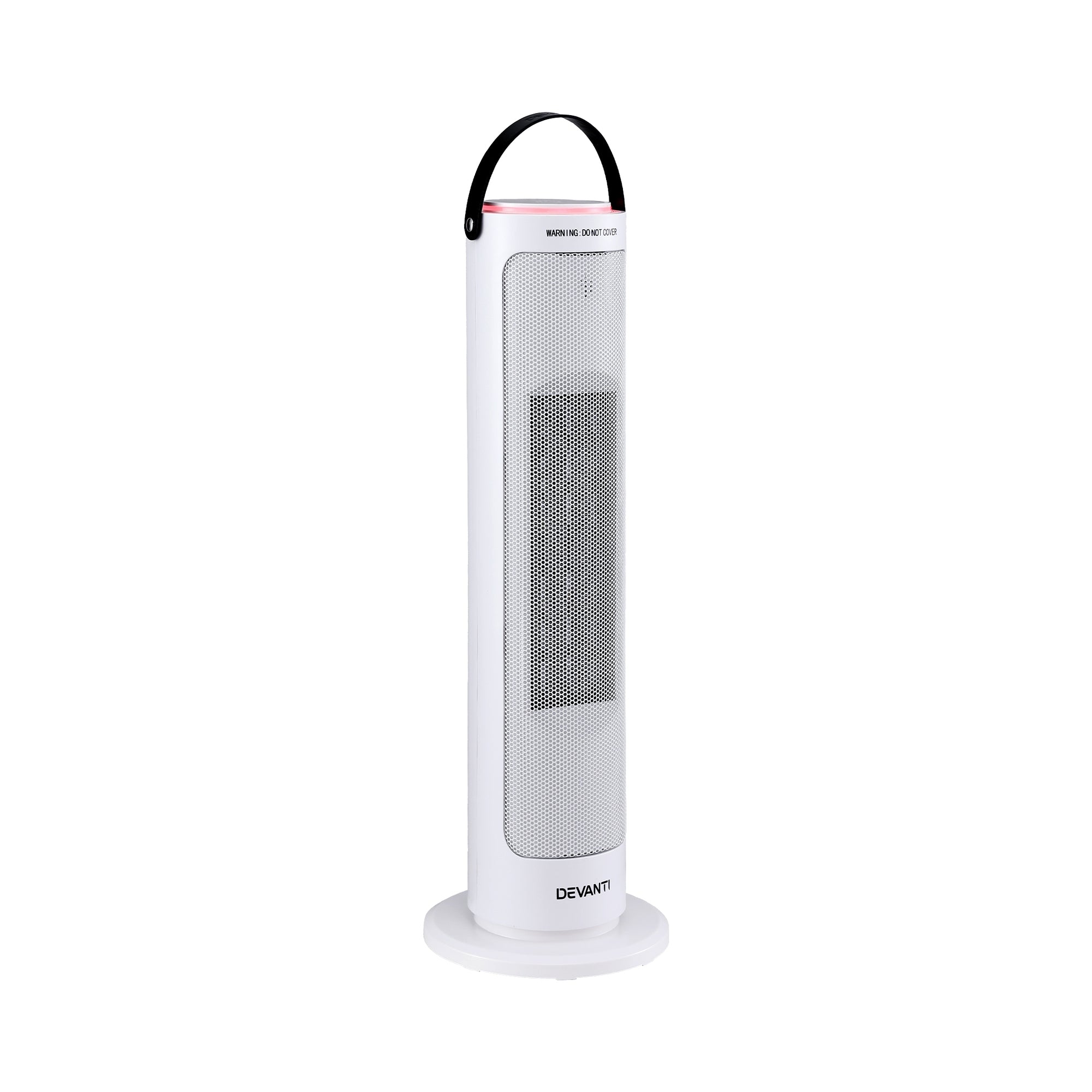 Devanti Ceramic Tower Heater 2000W Electric Oscillating Portable Timer White