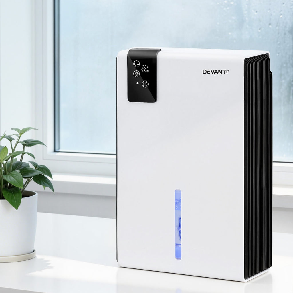 Devanti Dehumidifier 2000ml Portable Quiet Remote Moisture Absorber Home Office