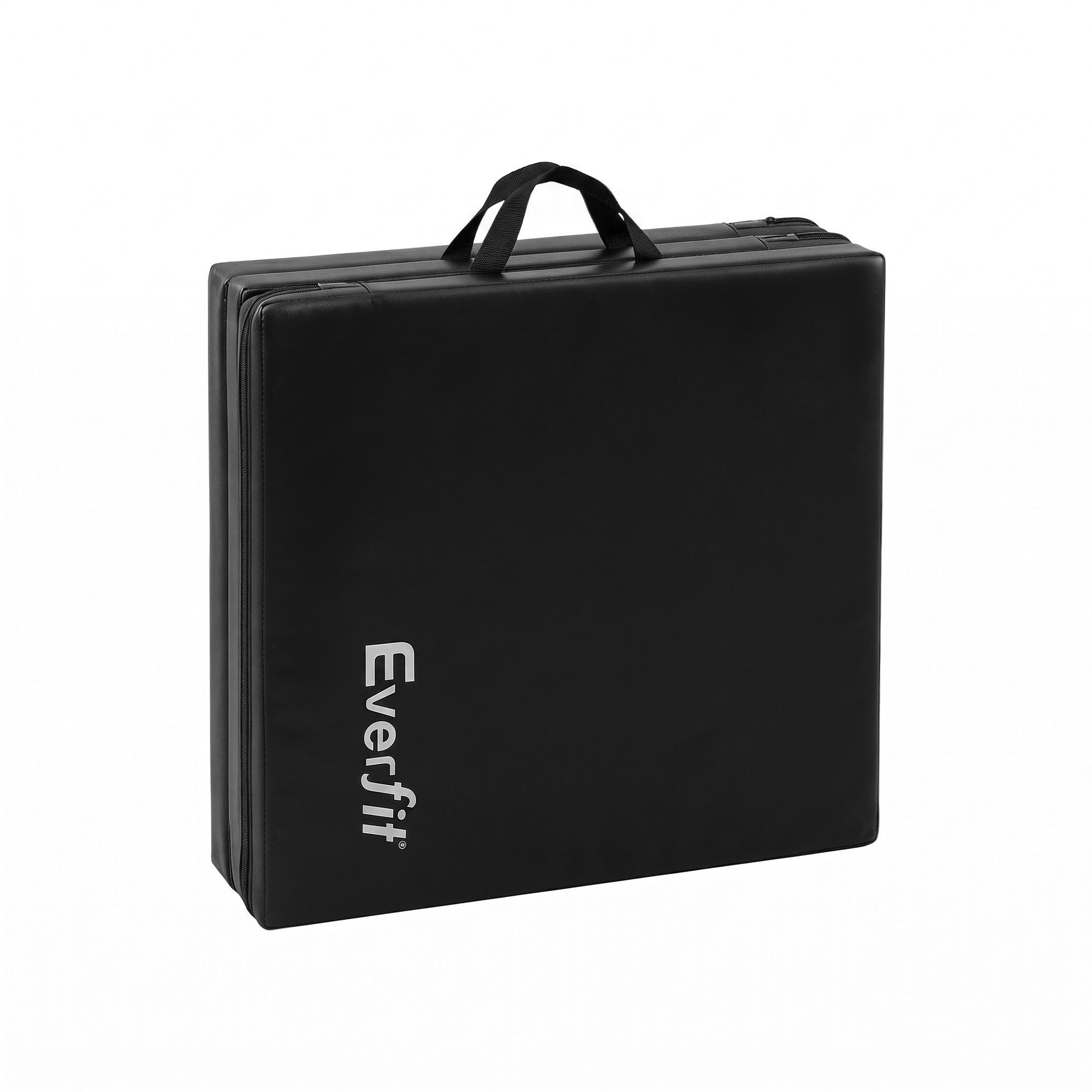 Everfit Gymnastics Mat Folding Exercise Floor Tumbling Mat 3 Fold Black