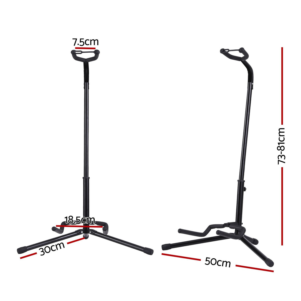 Guitar Stand Folding Adjustable Instrument Holder Rack Acoustic Electric Bass