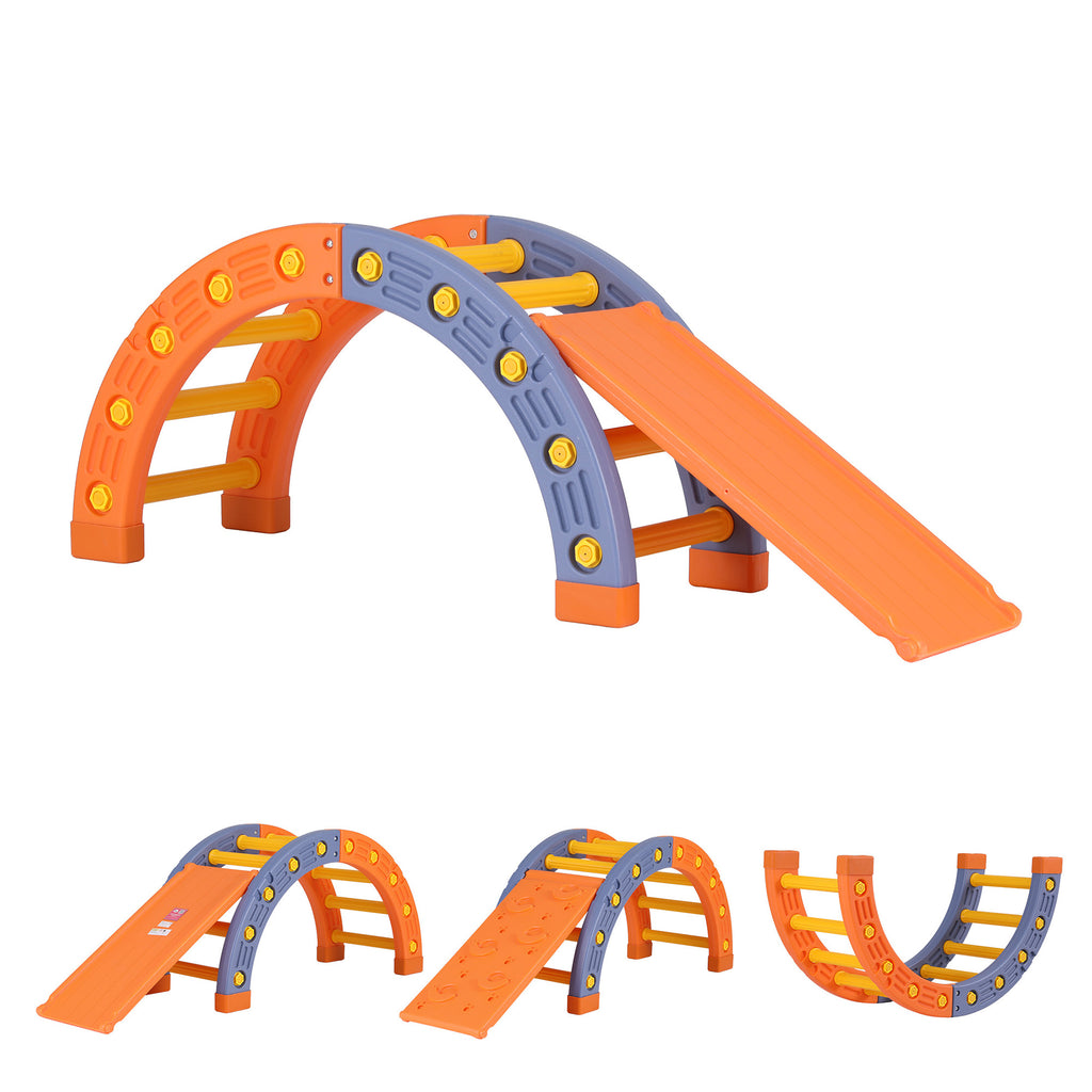 Keezi Kids Pikler Arch Climber Set with Slide Indoor Outdoor Toddler Toys