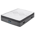 Giselle Bedding King Mattress 37cm 4-in-1 Adjustable Firmness Cooling Gel Memory Foam Dual-Zone Flippable for Couples