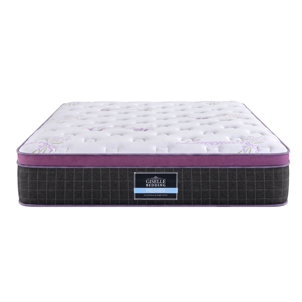 Giselle King Euro Top Mattress Firm Pocket Spring Edge Support