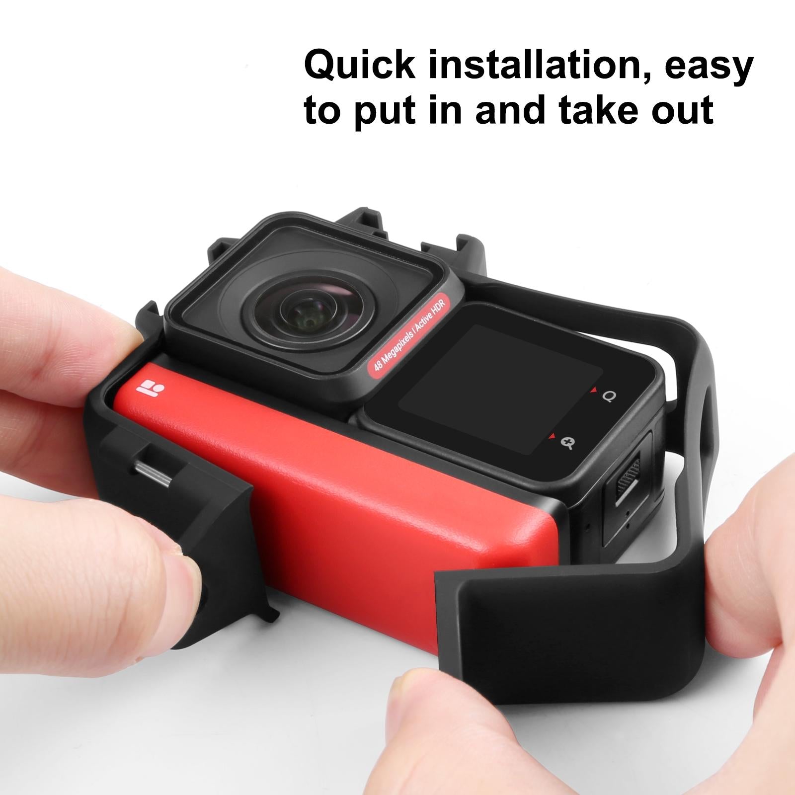 NNEIDS Insta360 One R 4K / 360 / 1 Inch Plastic Frame Case
