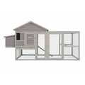 Large Wooden Chicken Coop Hen House with Nesting Box Run Waterproof Roof
