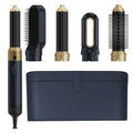 5-in-1 hair dryer, hair styling tool, hot air comb, straightening and curling, automatic curling iron, high-speed motor, Australian hair care, multifunction hair brush - Black - Size 5