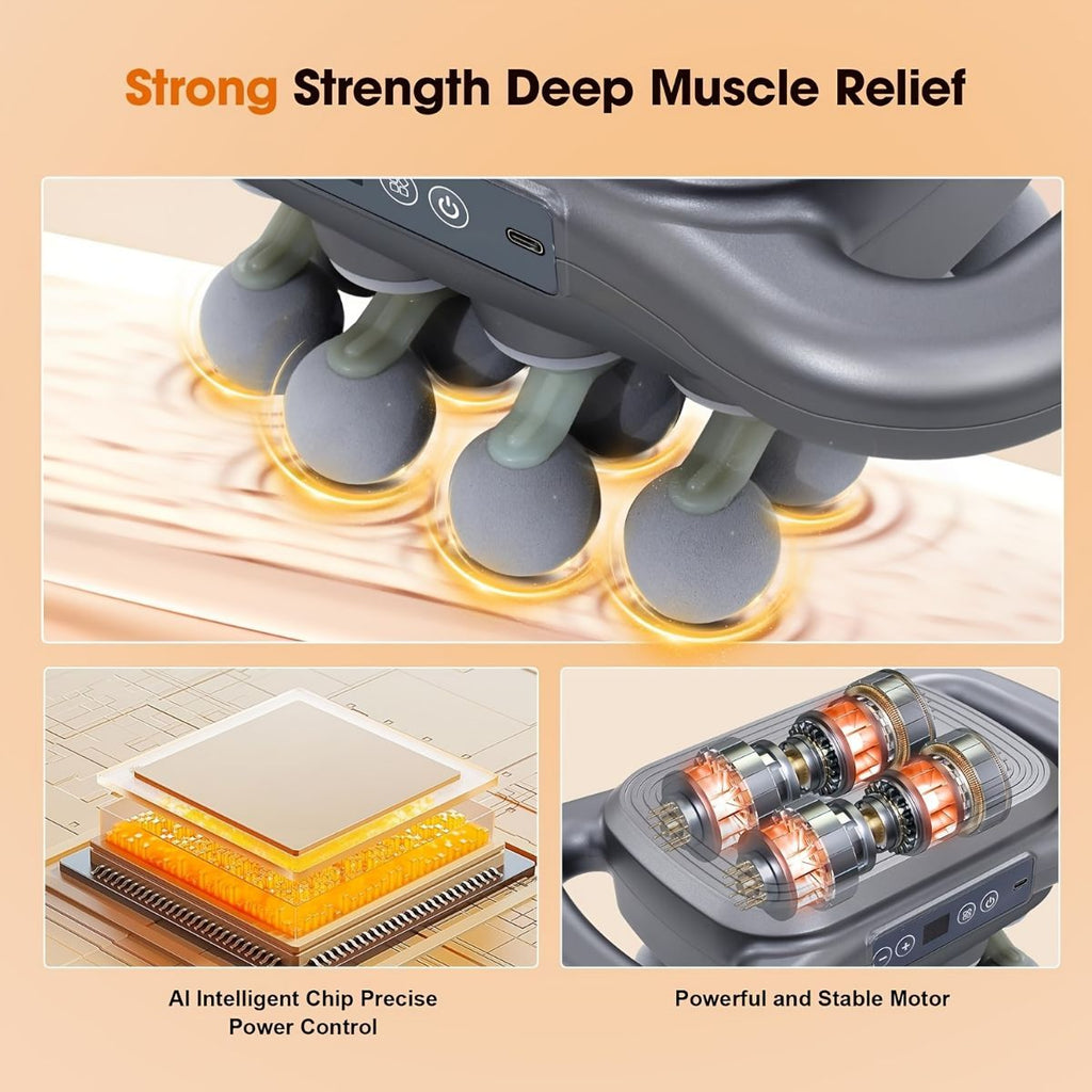 Massage Gun 16 Head Deep Tissue Percussion Muscle Massager 9 Speed Starry Sky