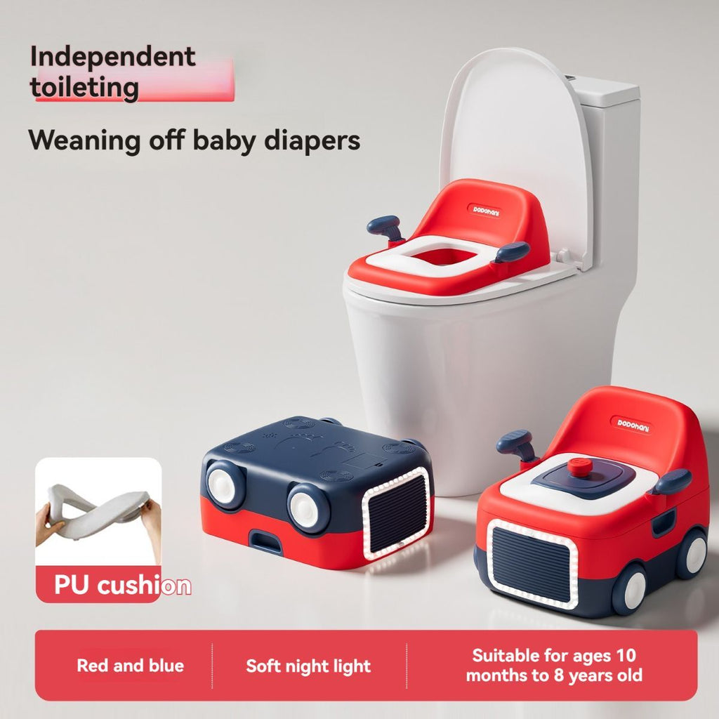 baby portable toilet, potty training, weaning off diapers, soft PU cushion, night-light, bathroom accessories, Australian market, toddler toilet seat - Misty Milk Green - Size Three