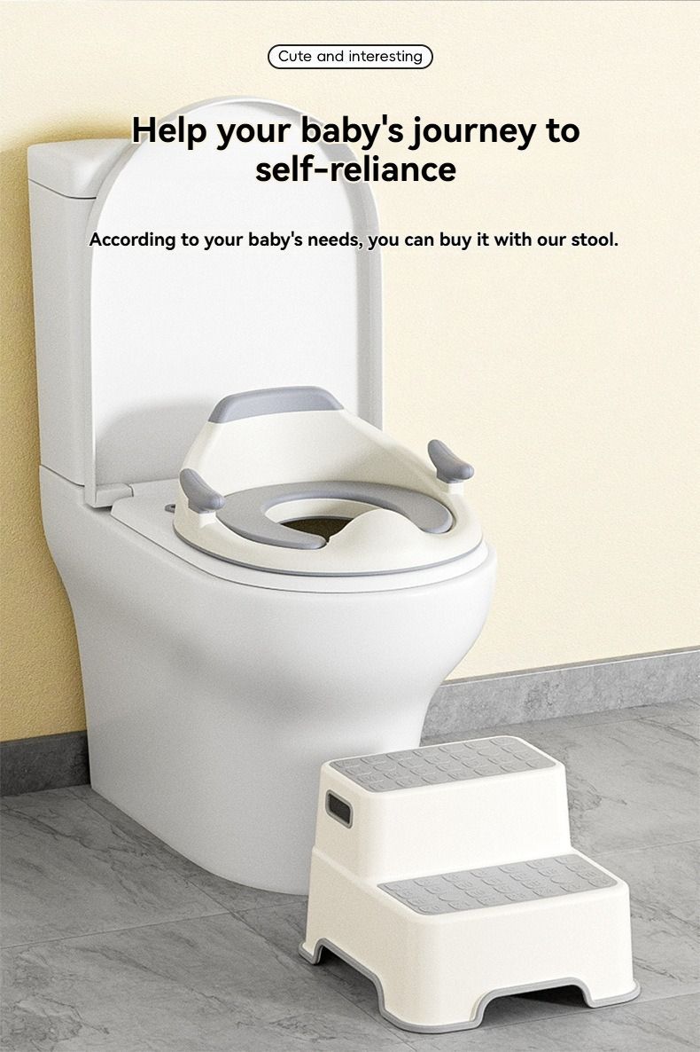 baby portable toilet seat, potty training, no installation, splash proof, hanging storage, travel potty seat, toddler toilet training seat - Gray - Size Hard seat cushion