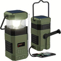 AM FM radio, NOAA weather alert radio, hand crank emergency radio, solar camping light, Bluetooth speaker radio, portable phone charger radio, outdoor survival radio, camping radio Australia, disaster preparedness radio, rechargeable weather radio - Green