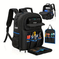 Tool Backpack Tool Storage Professional Tool Bag DIY Tool Backpack Tool - Black - Size regular