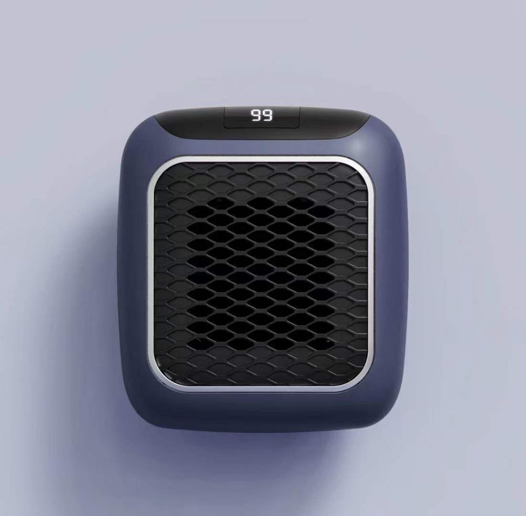 Wall Mounted Mini Electric Fan Heater Fast Heating Home Office AU Plug Blue